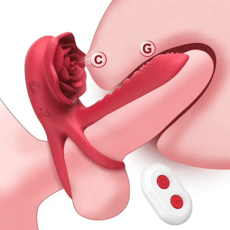 💥2025 New Rose Ring-FLORAX 15° Curve Boost & Bloom Cock Ring-4 in 1 Couple Toy Penis Ring Nighty