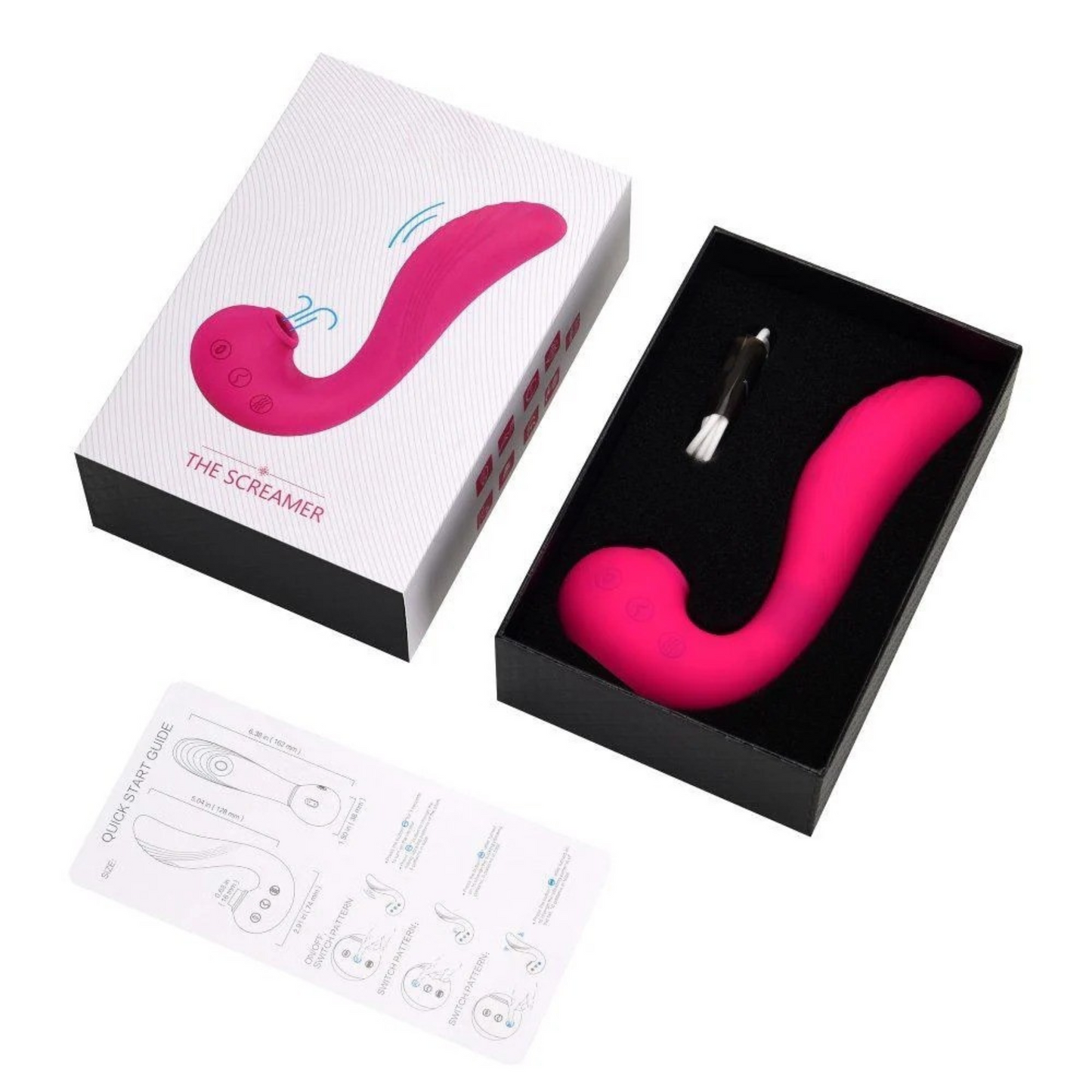 The Screamer Sucking Massager Lacy Bliss