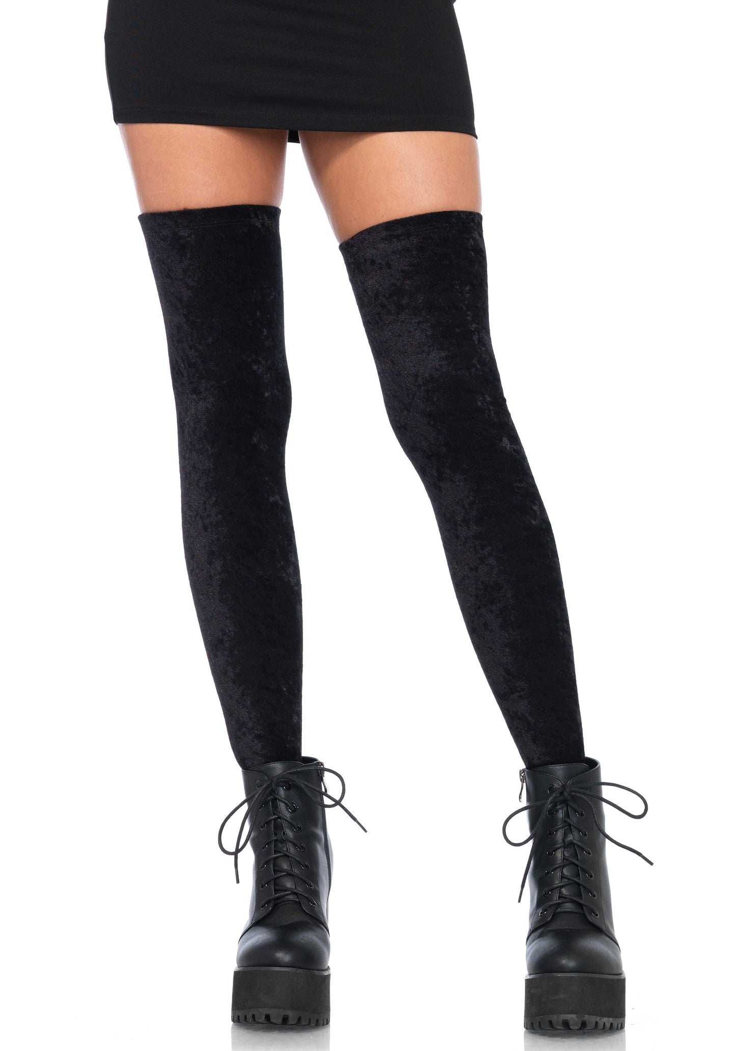 Lacy Bliss™ Crushed Velvet Thigh Highs Leg Avenue Hosiery