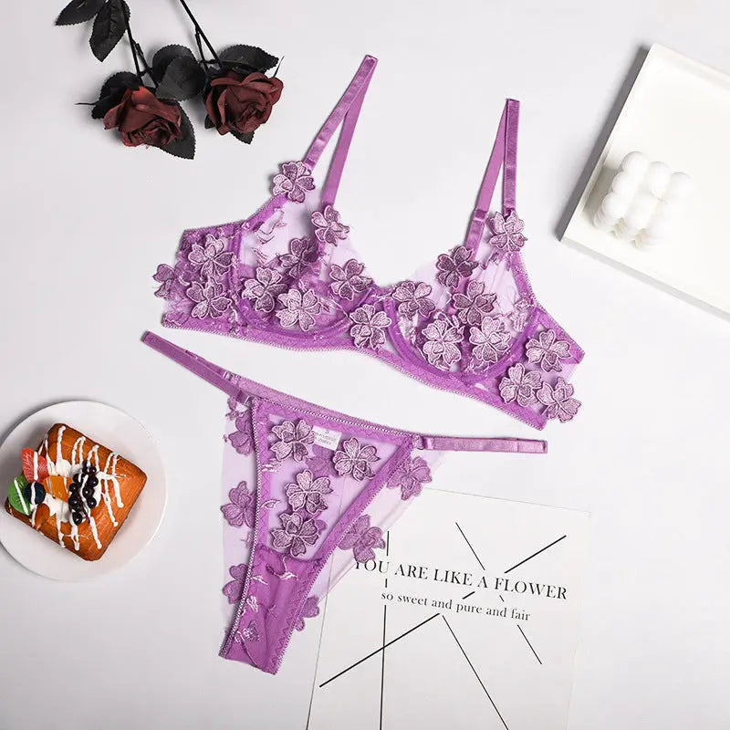 Soft Silken Kiss Bra Set Lacy Bliss0212 Lingerie & Intimates