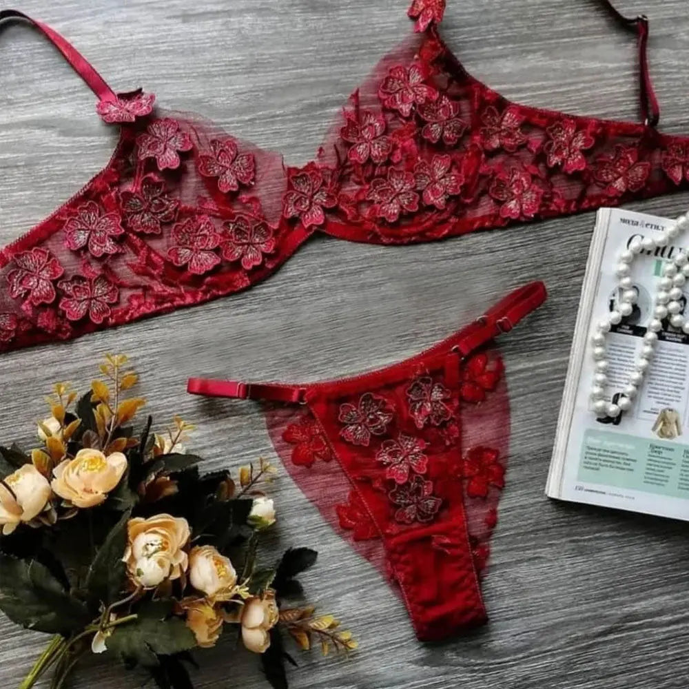 Soft Silken Kiss Bra Set Lacy Bliss0212 Lingerie & Intimates