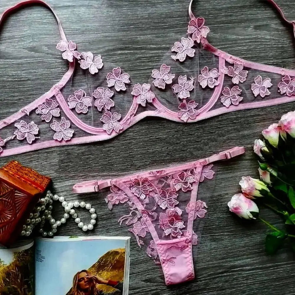 Soft Silken Kiss Bra Set Lacy Bliss0212 Lingerie & Intimates