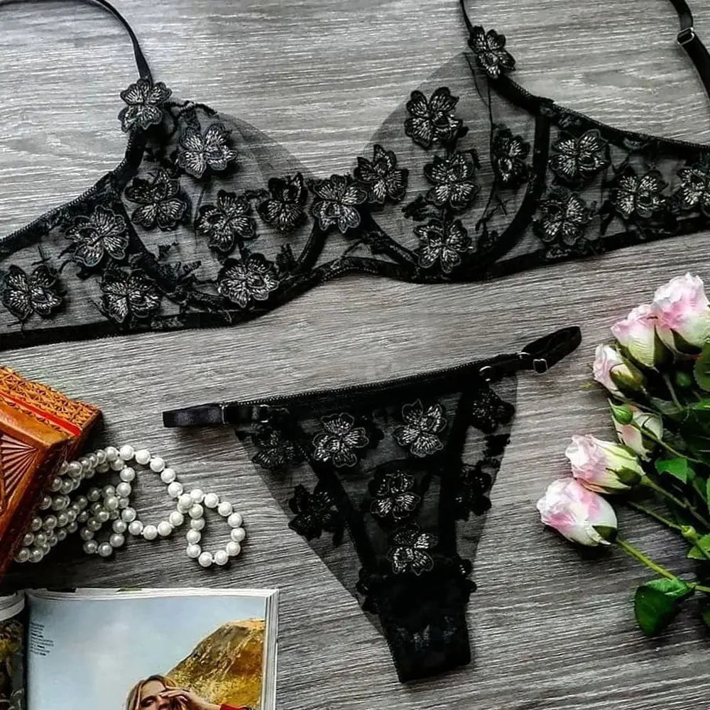 Soft Silken Kiss Bra Set Lacy Bliss0212 Lingerie & Intimates