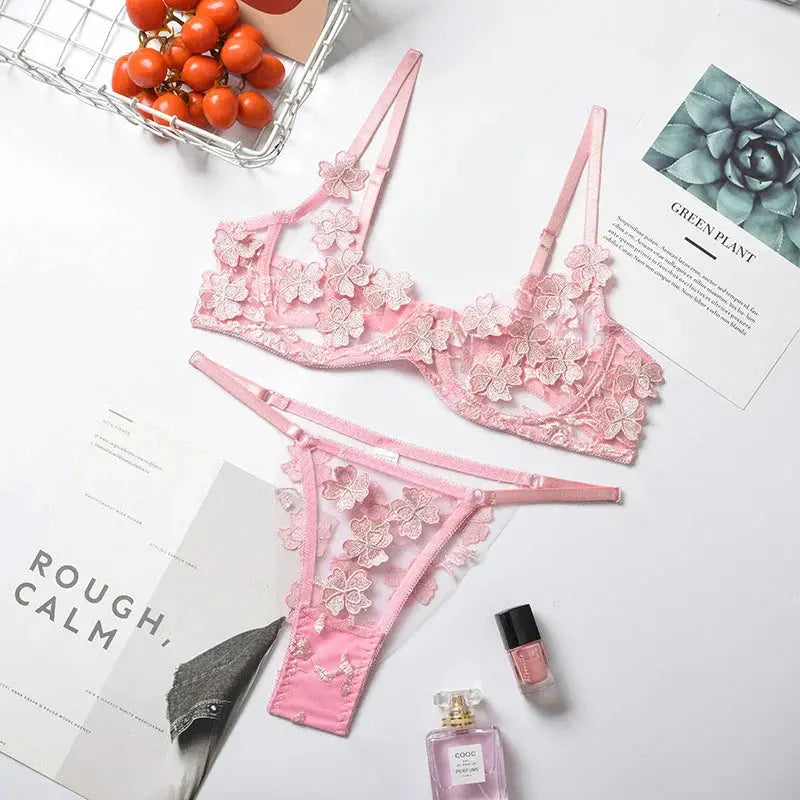 Soft Silken Kiss Bra Set Lacy Bliss0212 Lingerie & Intimates