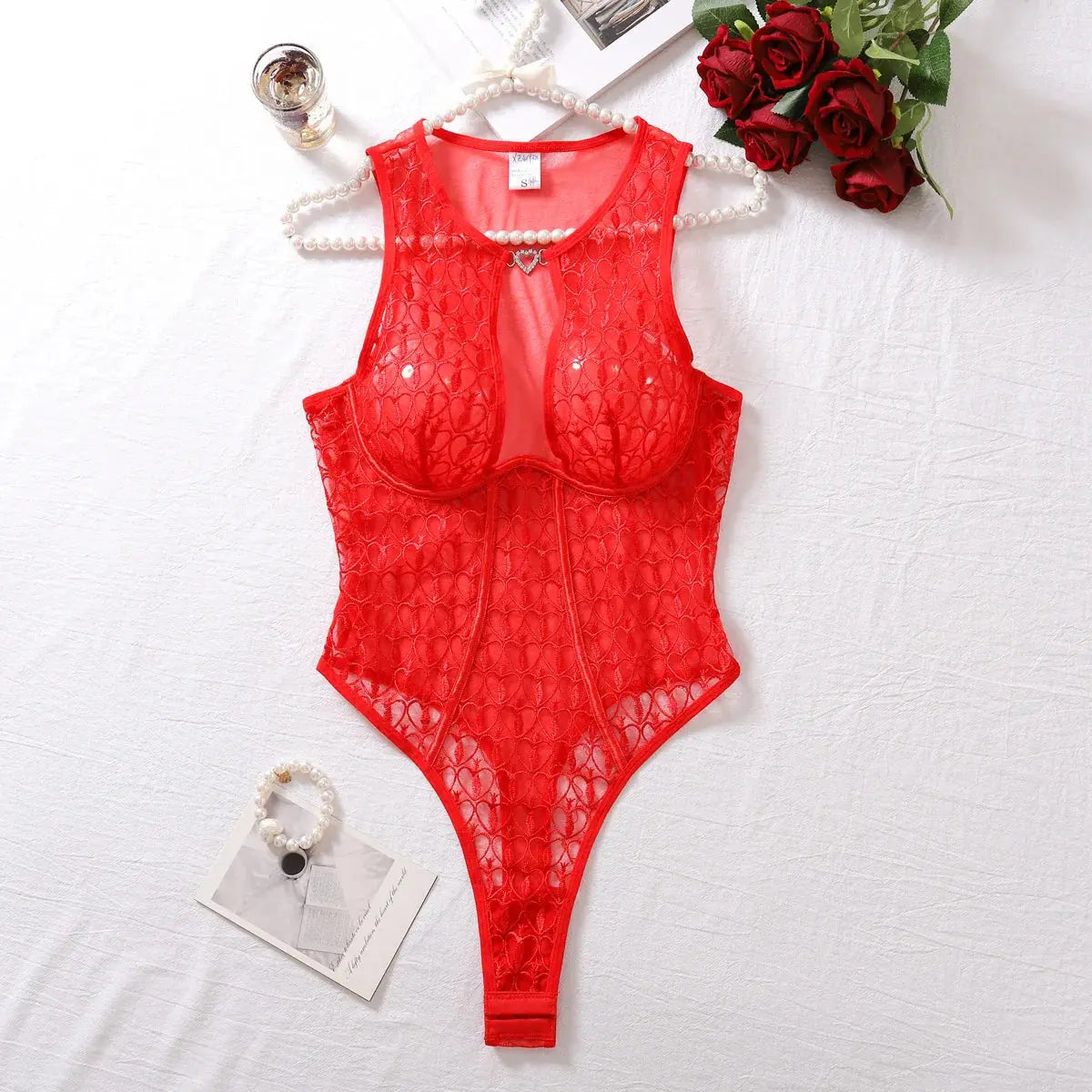 This Burning Memories Teddies Lacy Bliss0212 Lingerie & Intimates