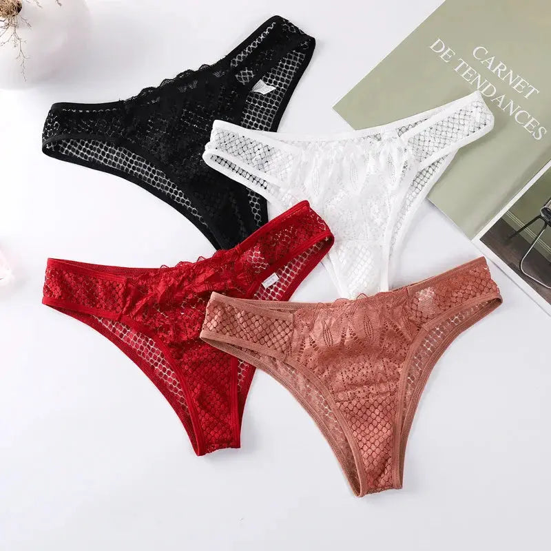 Reach Your Heart Panties Set Lacy Bliss Panties