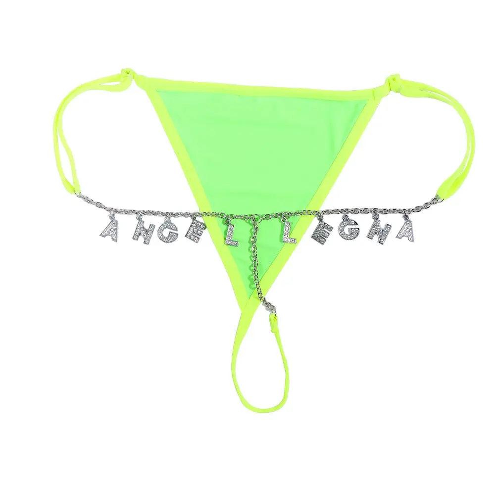 Lacy Bliss™ Naughty Whispers Lace Thong CARAQUET g-string