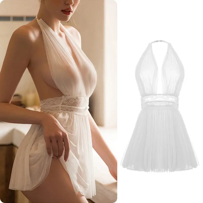 Behind Closed Door Nightdress Lacy Bliss Sleeping Wear