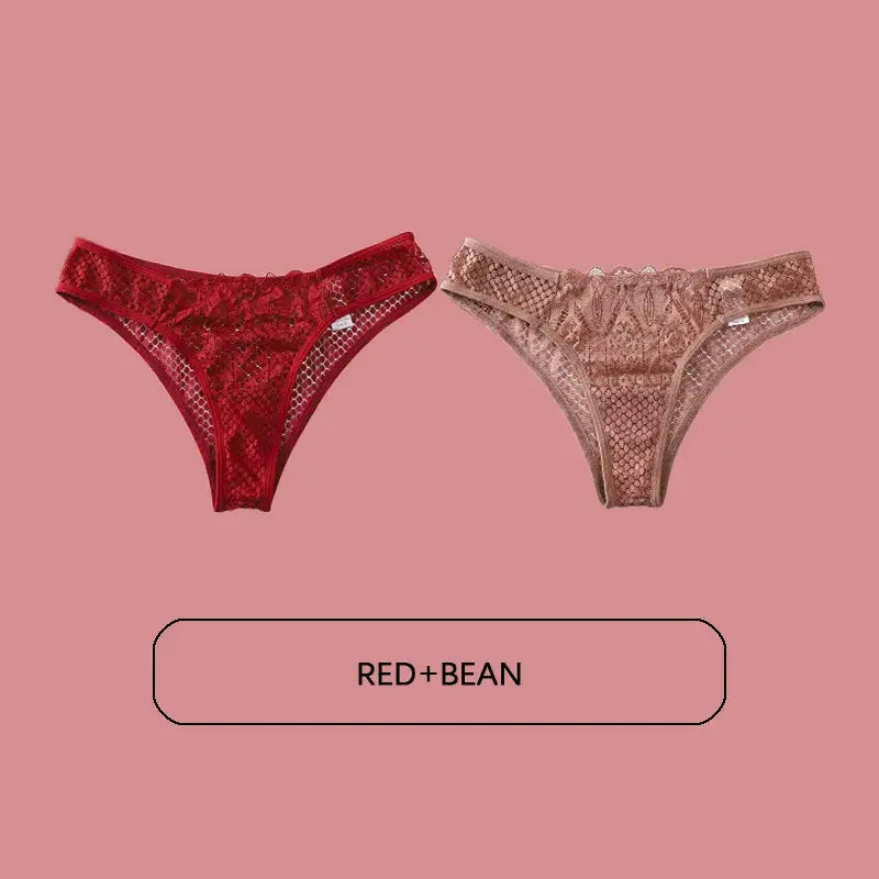 Reach Your Heart Panties Set Lacy Bliss Panties