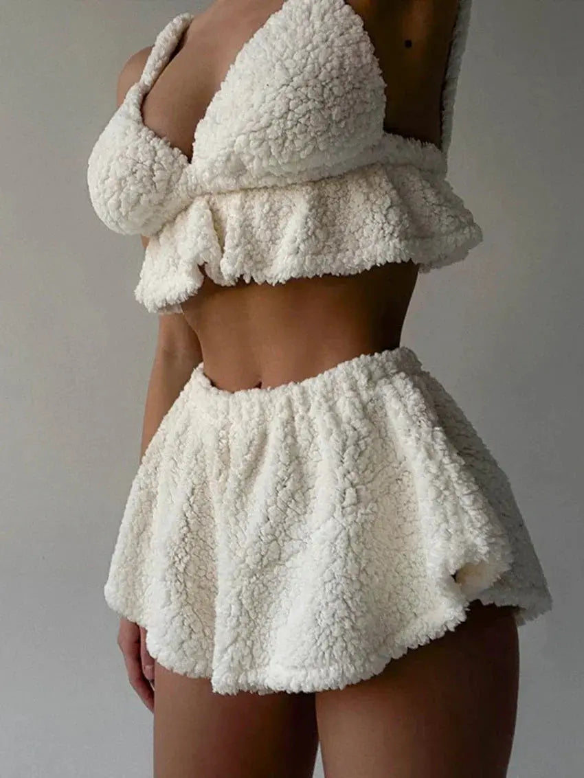 LIke A Dangerous Flower Pajamas Set Lacy Bliss0212 Sleeping Wear