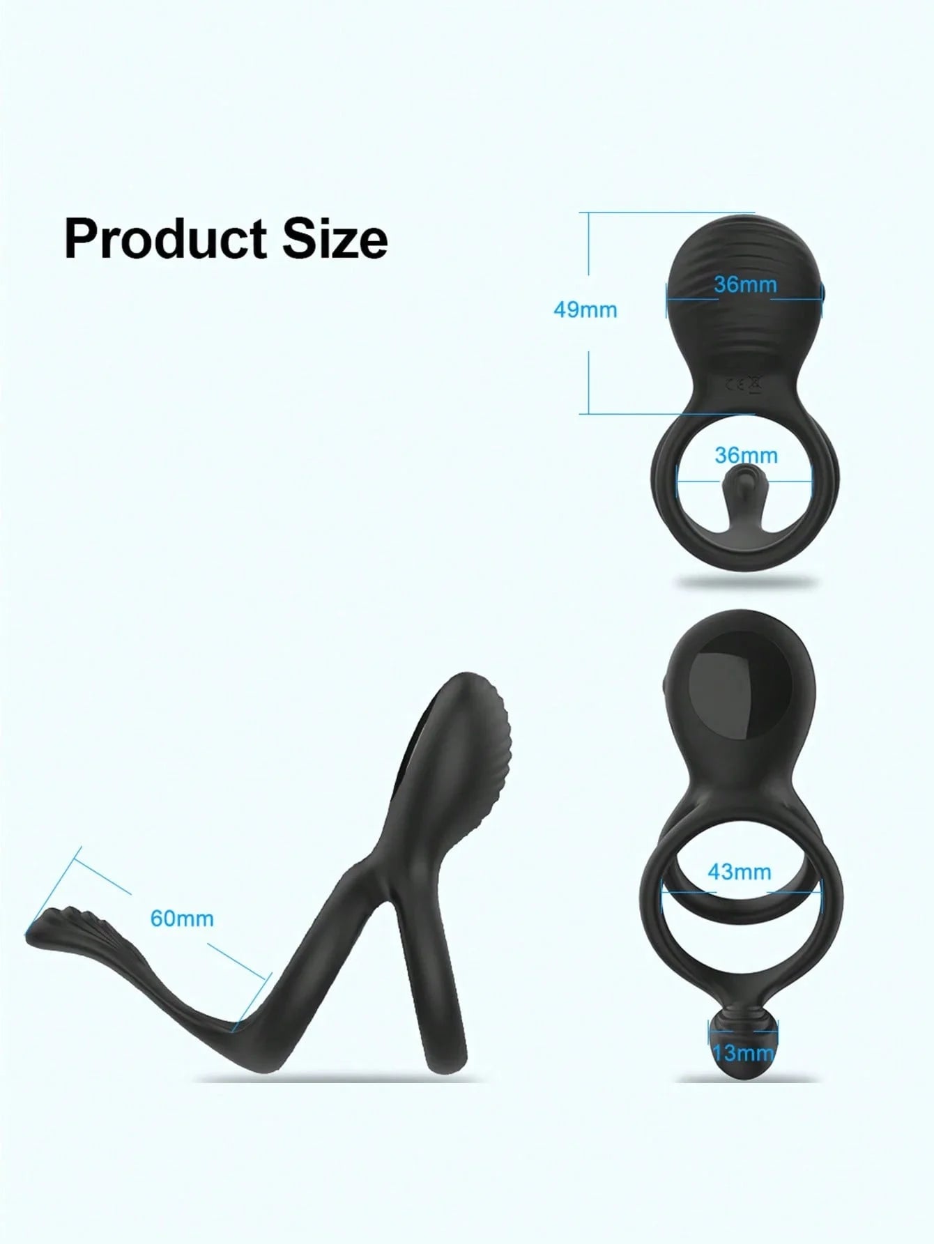 š„2025 New 7 Vibration Modes Penis Ring for Men, Silicone Waterproof Couples Vibrator for Perineum Stimulation Nighty