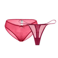 Wine Red Brief and Thong
