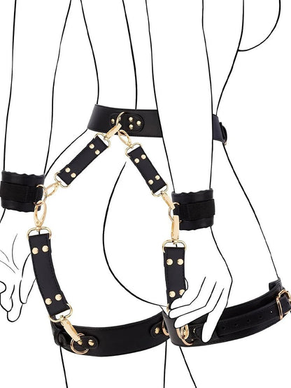 Venus Leather Bondage Set with Belts & Cuffs Hemiras