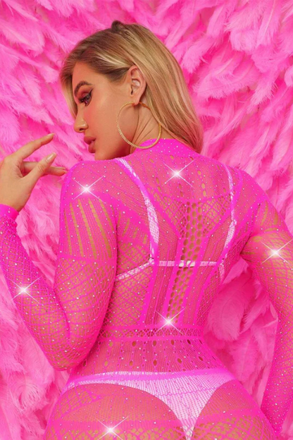 SparkleMesh Allure Bodysuit (7 Colors) Lacy Bliss