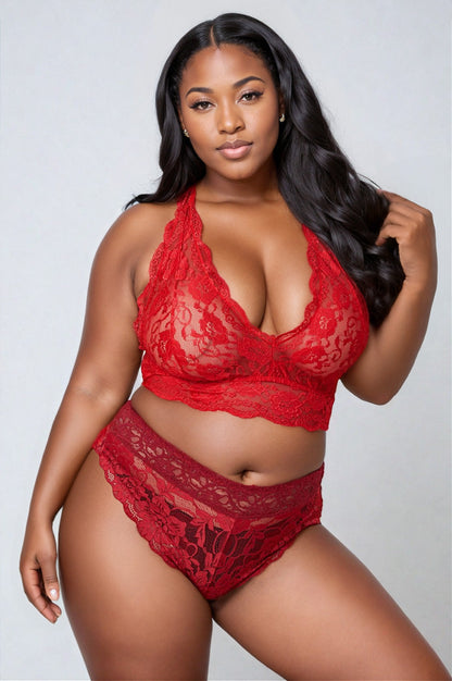 Plus Size Rosey Red Bra