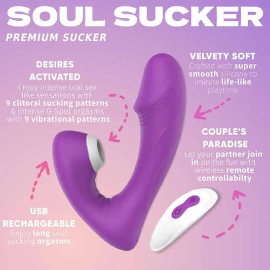 The Soul Sucker Sucking Vibrator (Remote) Lacy Bliss