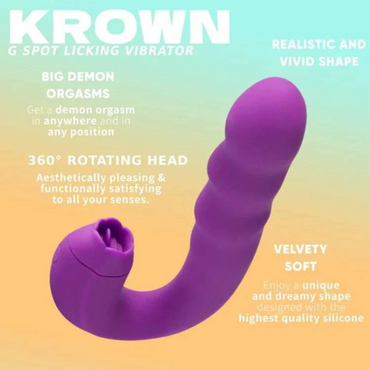 Krown - Licking Vibrator Lacy Bliss