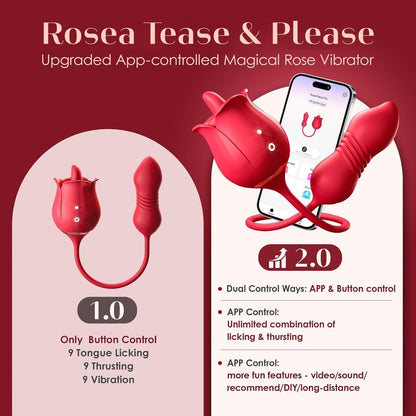 💥 2025 Limited 70% OFF 💦 ROSEA Tease & Please Suptruck Vibrator Hemiras