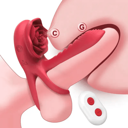 💥2025 New Rose Ring-FLORAX 15° Curve Boost & Bloom Cock Ring-4 in 1 Couple Toy Penis Ring Nighty