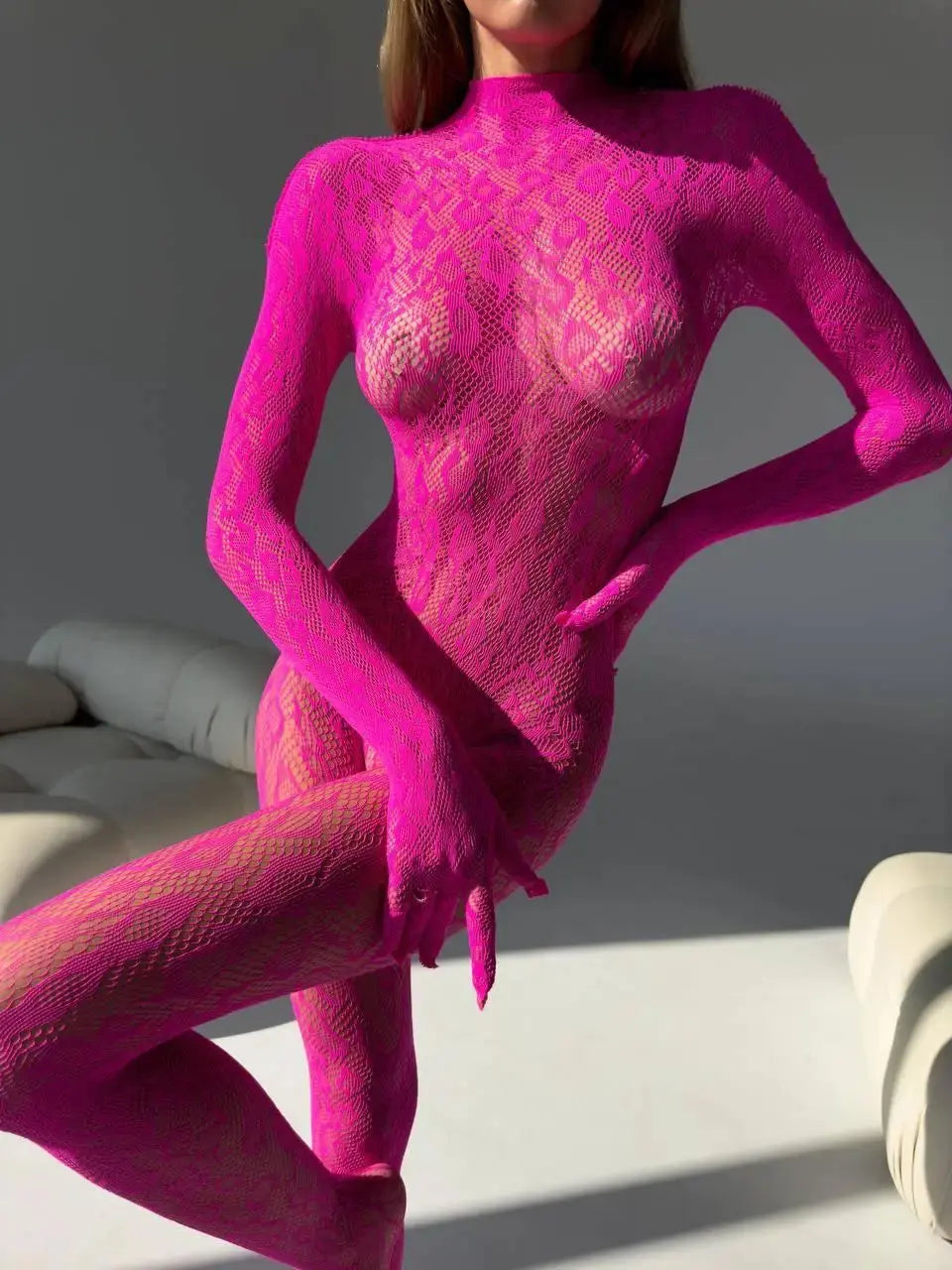 Lacy Bliss™ Venus Transparent Bodysuit Lacy Bliss