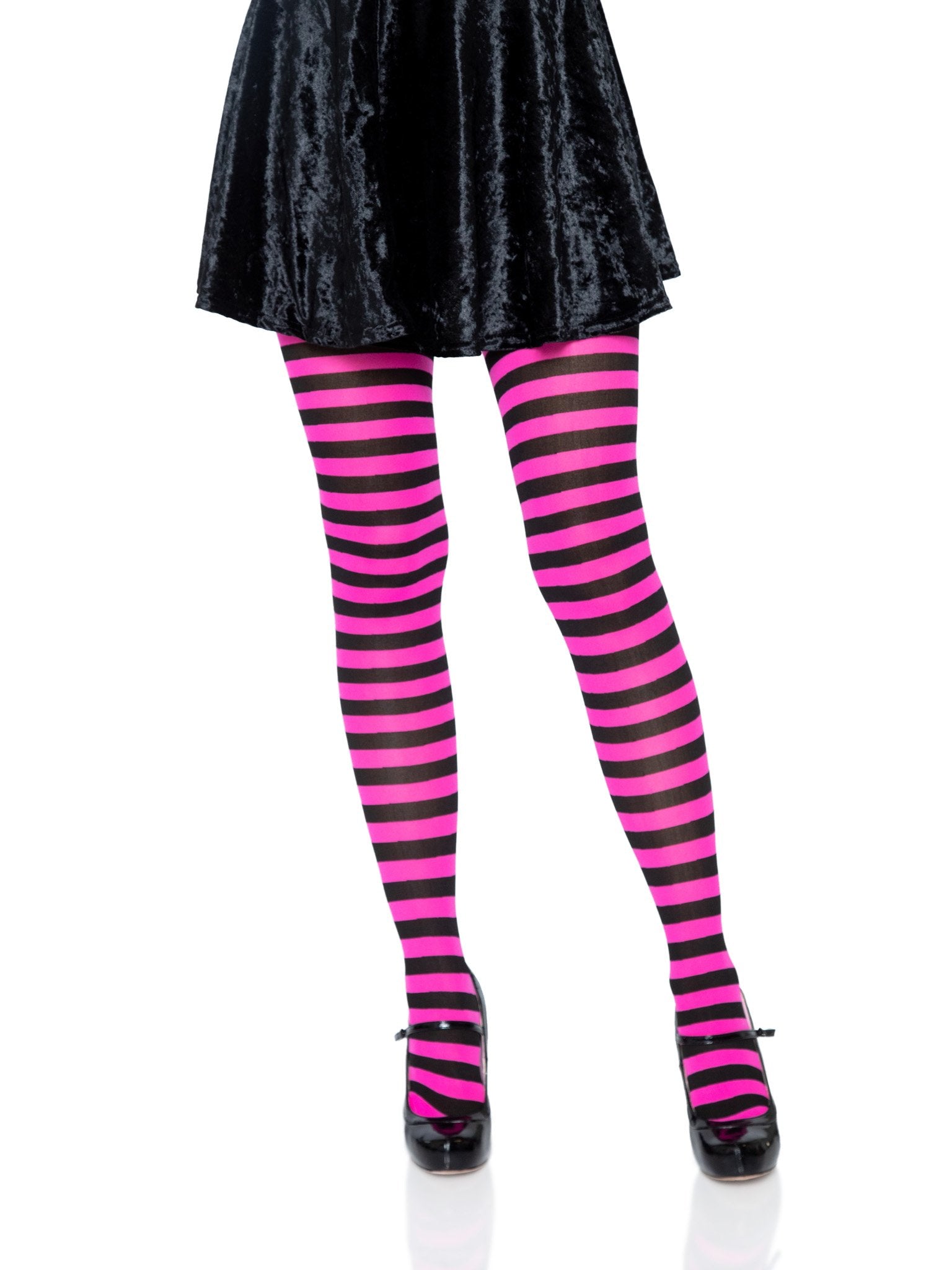 Lacy Bliss™ Nylon Striped Pantyhose Leg Avenue Hosiery