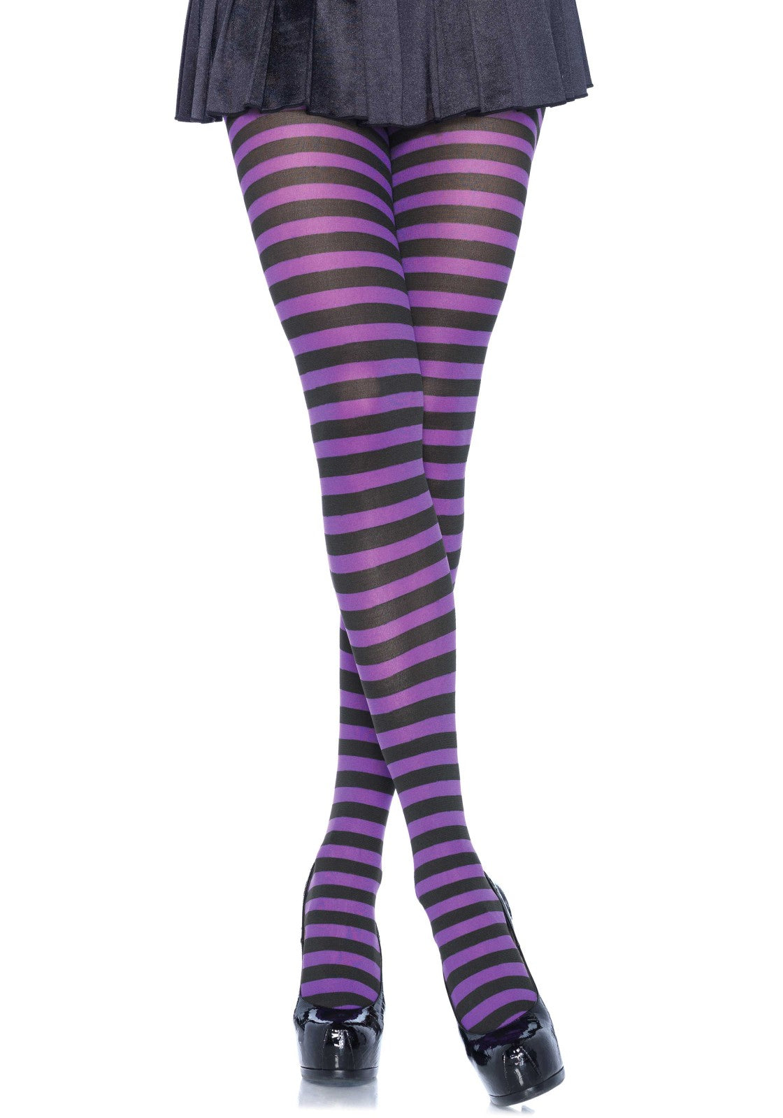 Lacy Bliss™ Nylon Striped Pantyhose Leg Avenue Hosiery