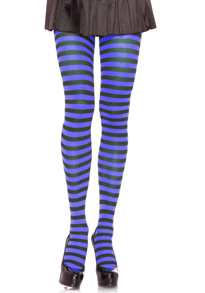 Lacy Bliss™ Nylon Striped Pantyhose Leg Avenue Hosiery