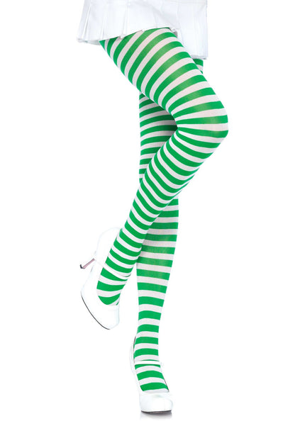 Lacy Bliss™ Nylon Striped Pantyhose Leg Avenue Hosiery