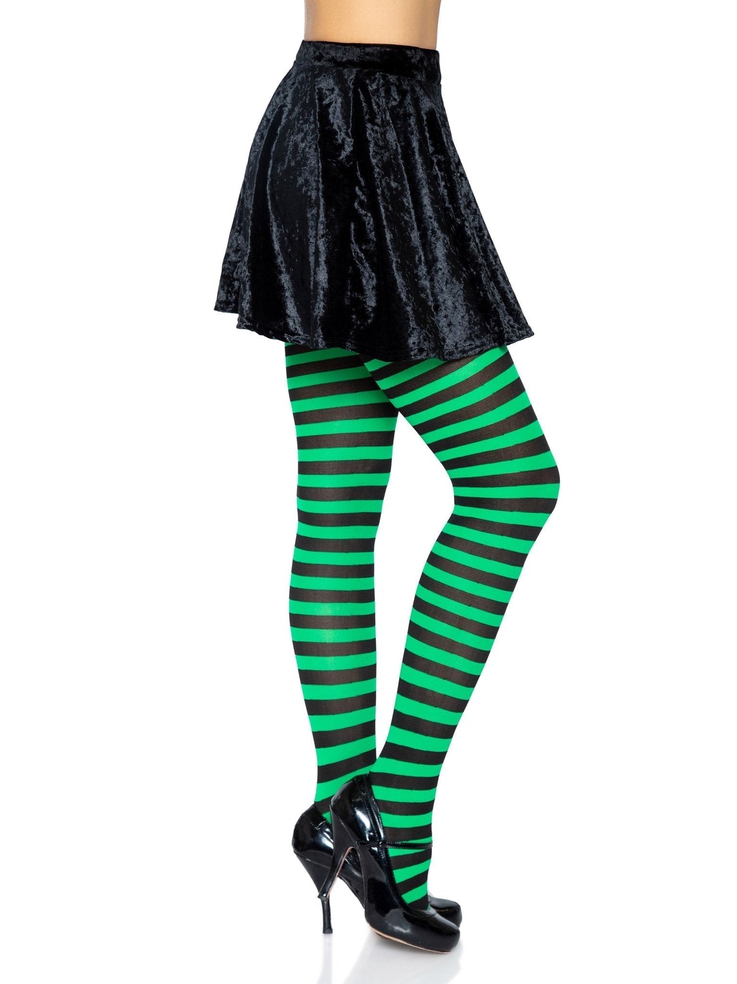 Lacy Bliss™ Nylon Striped Pantyhose Leg Avenue Hosiery