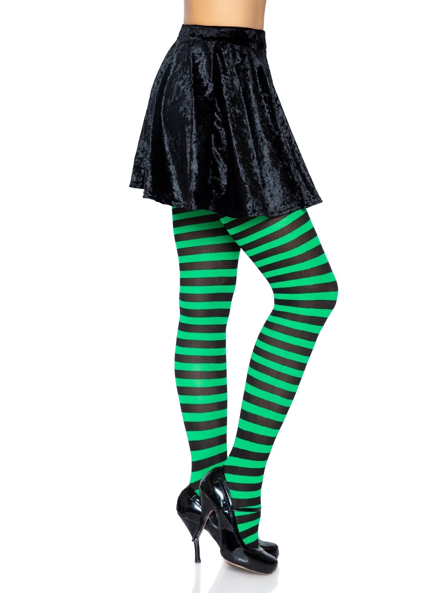 Lacy Bliss™ Nylon Striped Pantyhose Leg Avenue Hosiery