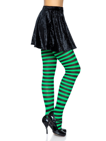 Lacy Bliss™ Nylon Striped Pantyhose Leg Avenue Hosiery
