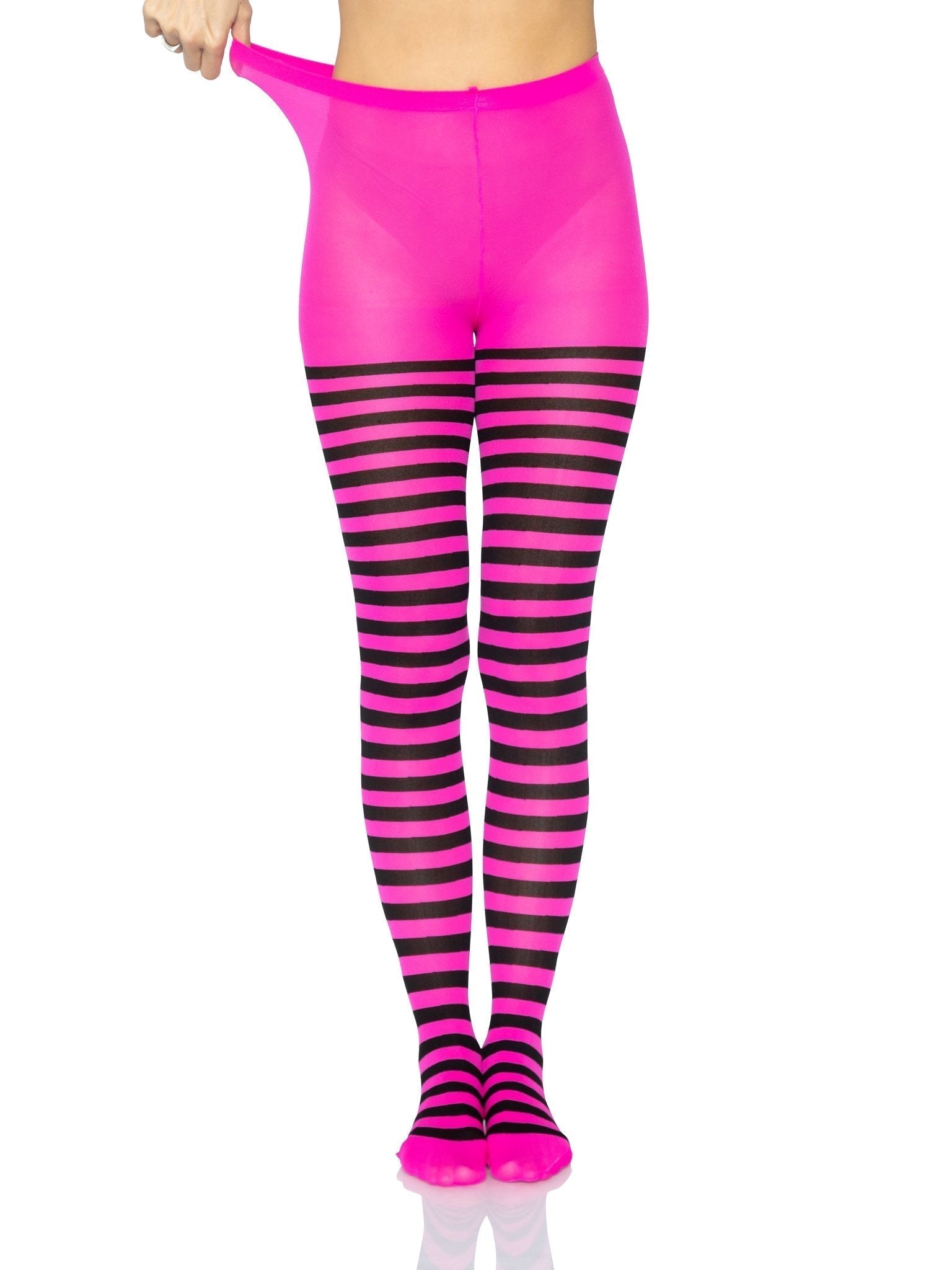 Lacy Bliss™ Nylon Striped Pantyhose Leg Avenue Hosiery