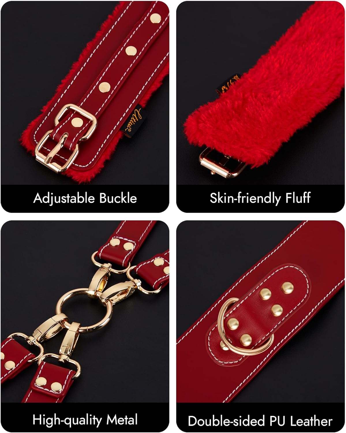 Venus Leather Bondage Set with Belts & Cuffs Hemiras