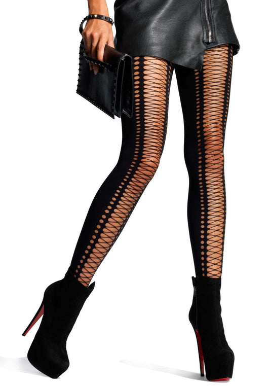 Lacy Bliss™ Elastane Lace Up Pantyhose Leg Avenue Hosiery