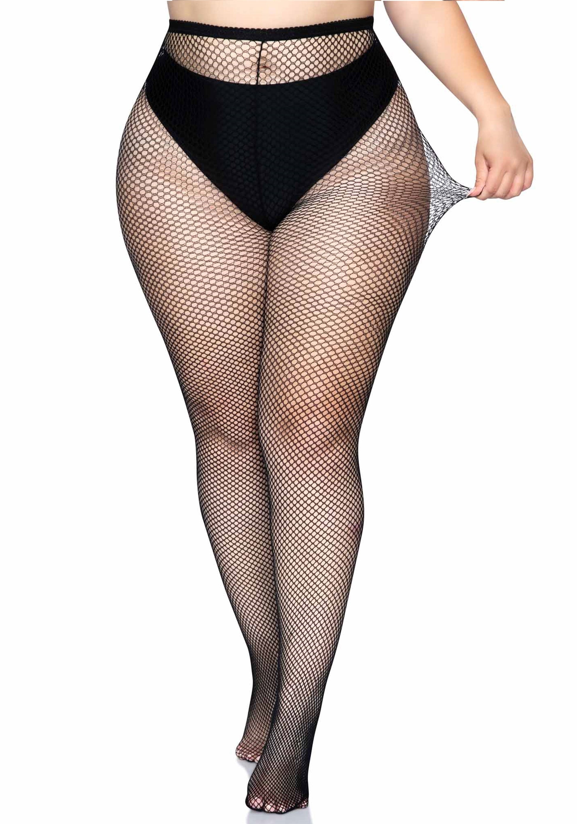 Lacy Bliss™ Plus Fishnet Pantyhose Leg Avenue Hosiery