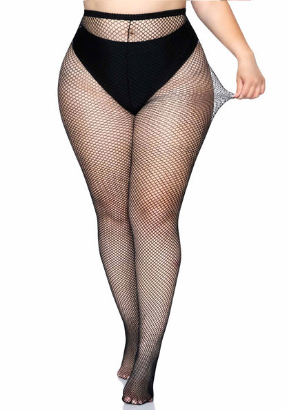 Lacy Bliss™ Plus Fishnet Pantyhose Leg Avenue Hosiery