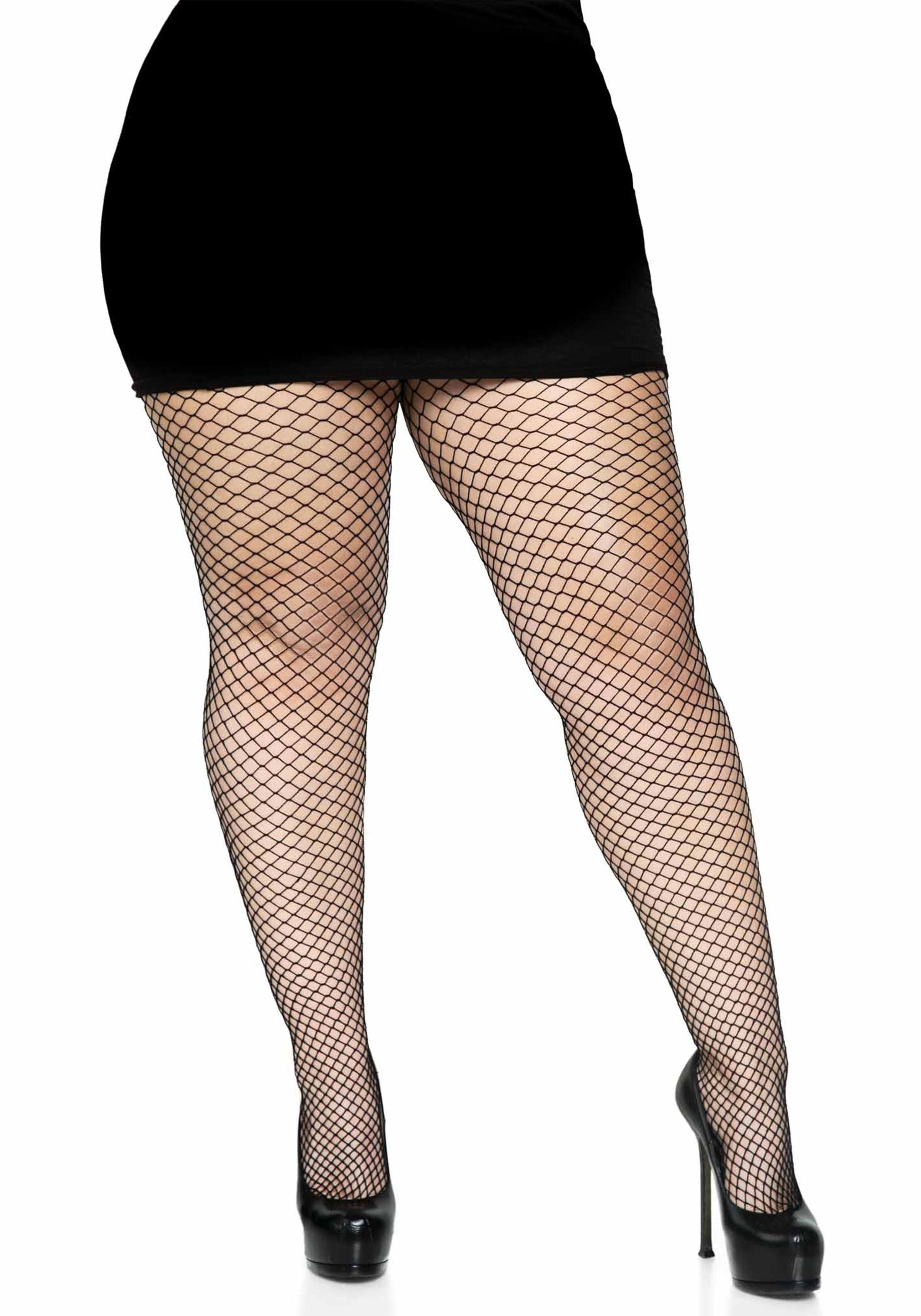 Lacy Bliss™ Plus Elastane Industrial Fishnet Pantyhose Leg Avenue Hosiery