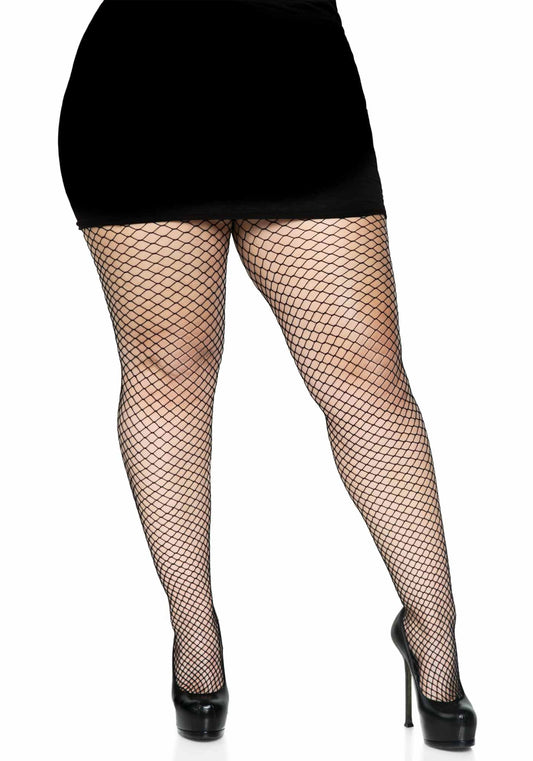 Lacy Bliss™ Plus Elastane Industrial Fishnet Pantyhose Leg Avenue Hosiery
