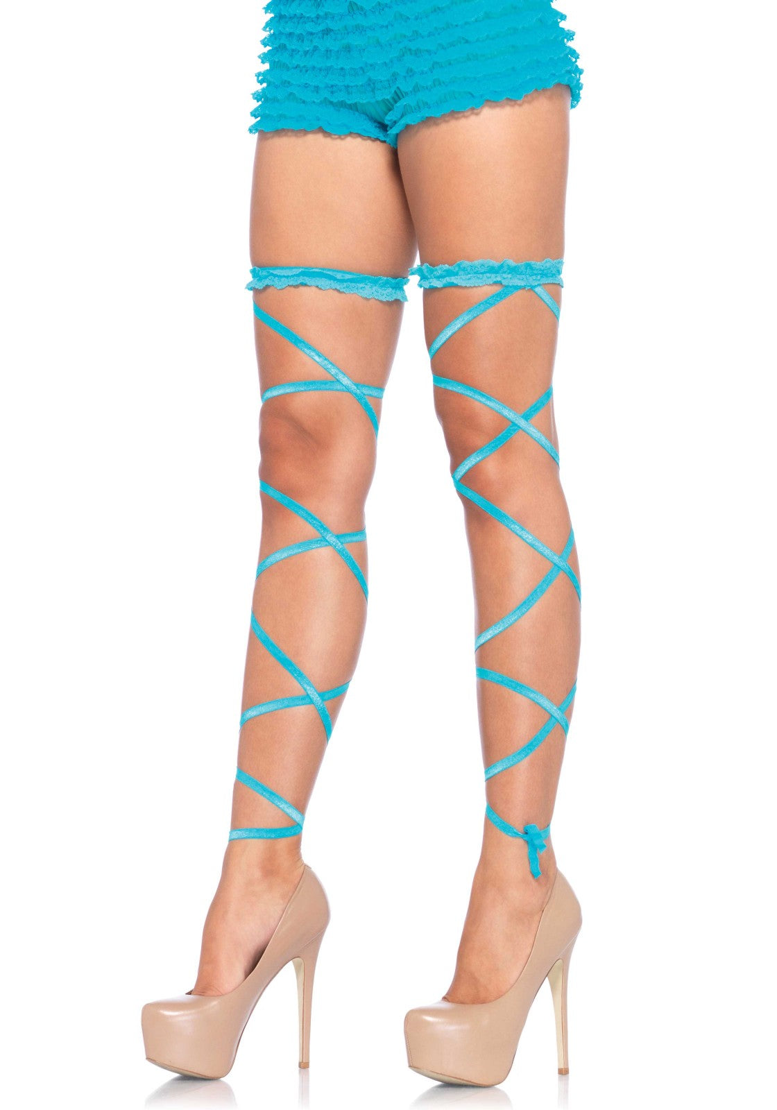 Lacy Bliss™ Garter Leg Wrap Set Leg Avenue Hosiery