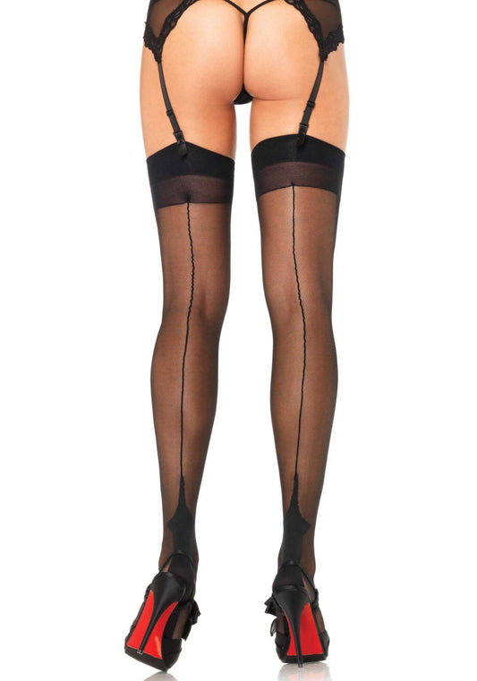 Lacy Bliss™ Elastane Cuban Foot Stockings Leg Avenue Hosiery