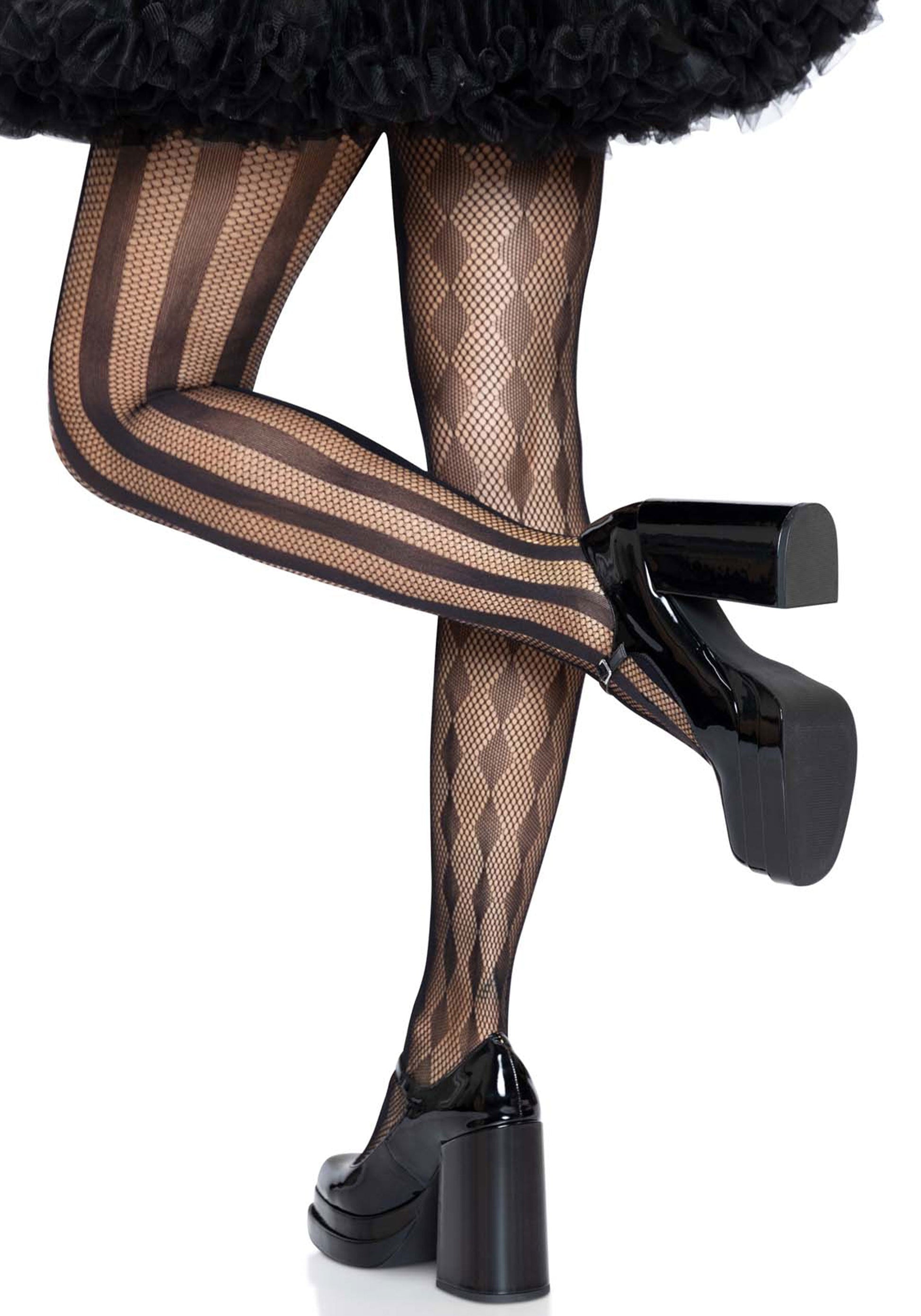 Lacy Bliss™ Harlequin Net Pantyhose Leg Avenue Hosiery