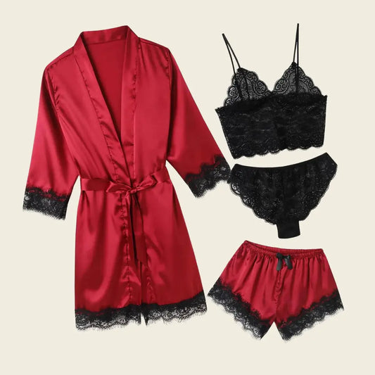 Lacy Bliss™ Midnight Glow 4-Piece Set Lacy Bliss