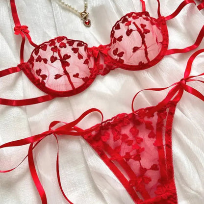 LaycyNighty™ Lola's Embroidery Set Lacy Bliss0312 Lingerie Set