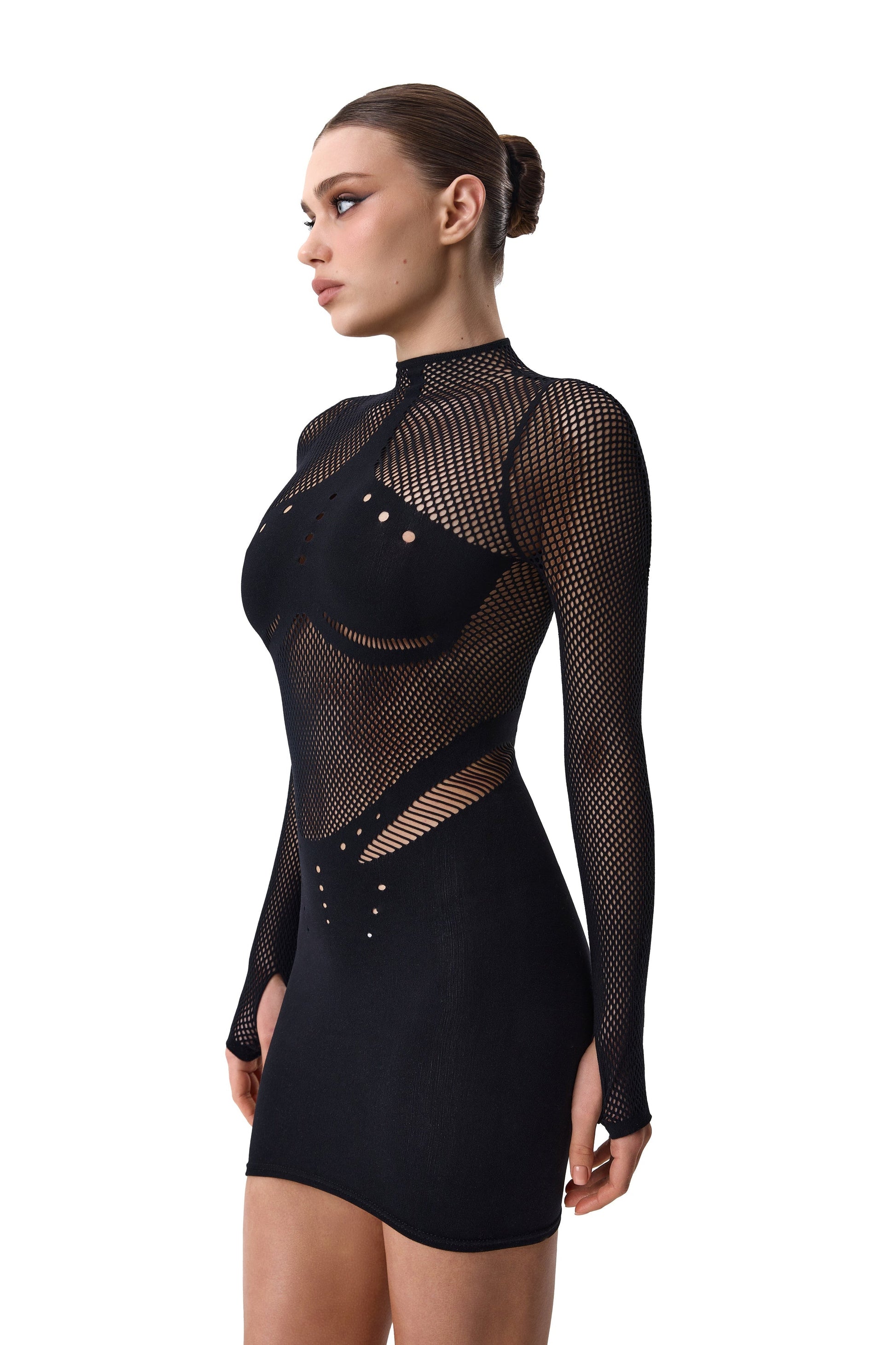 Lacy Bliss™ Dress Mesh Black Lacy Bliss body