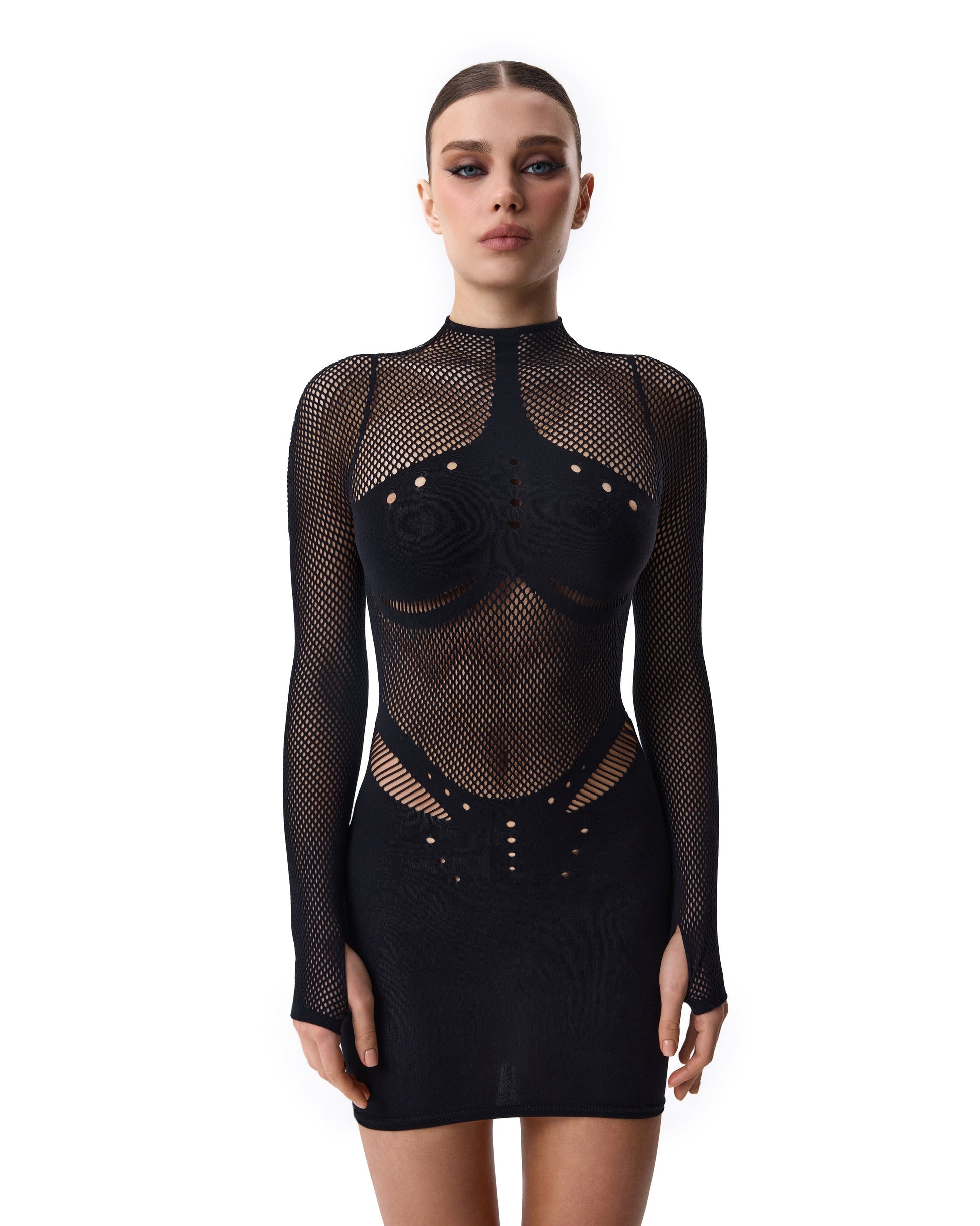 Lacy Bliss™ Dress Mesh Black Lacy Bliss body