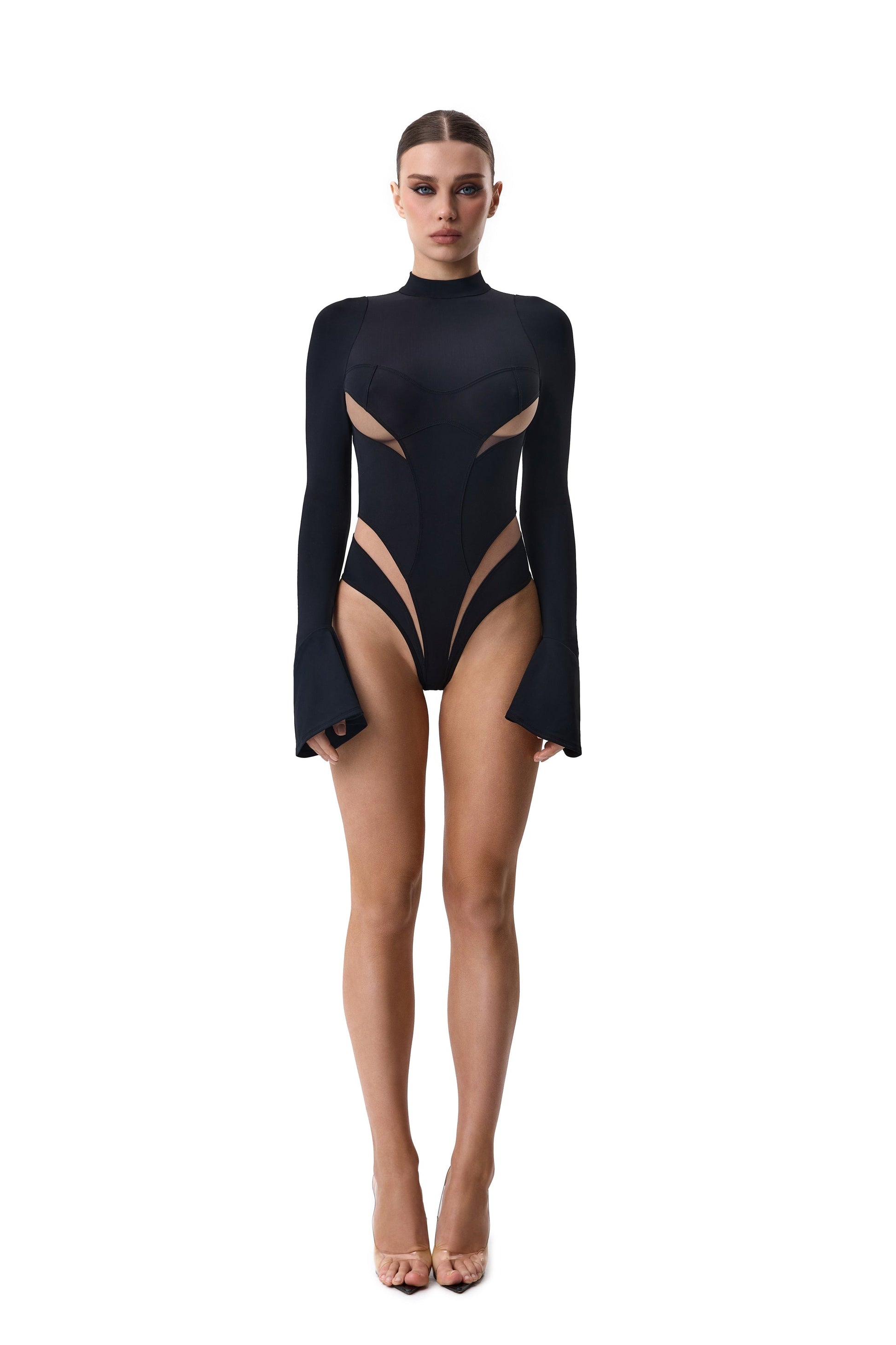 Lacy Bliss™ Body Microfiber Black Lacy Bliss body