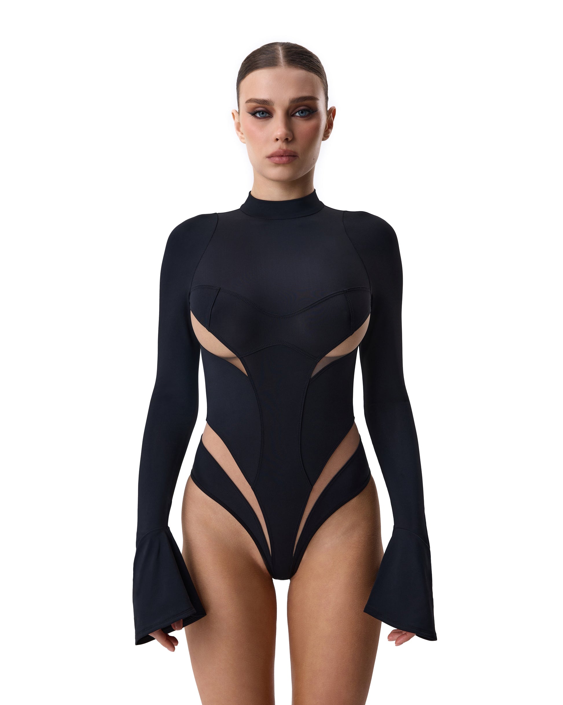 Lacy Bliss™ Body Microfiber Black Lacy Bliss body