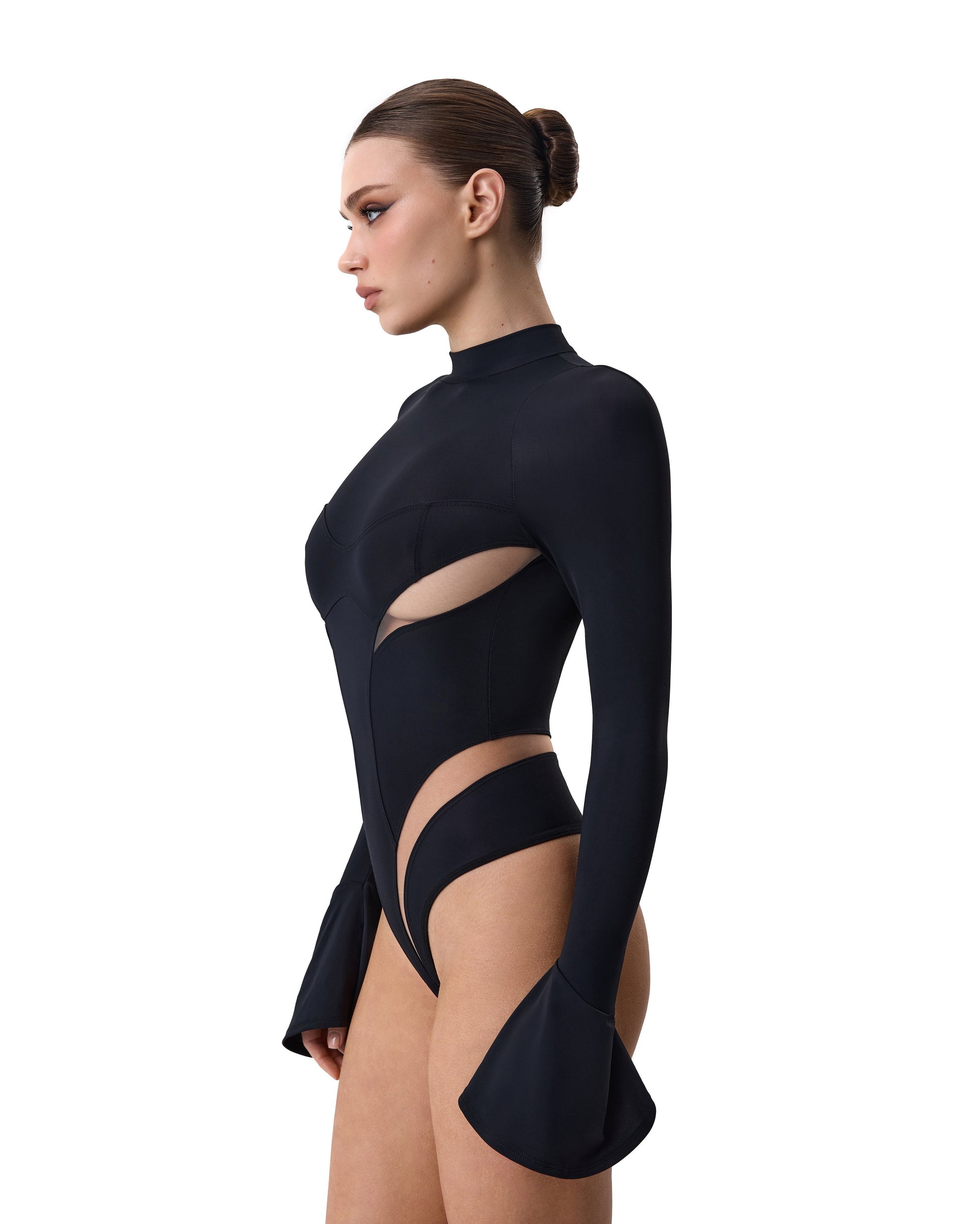 Lacy Bliss™ Body Microfiber Black Lacy Bliss body