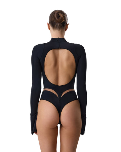 Lacy Bliss™ Body Microfiber Black Lacy Bliss body
