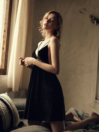 Behind Closed Door Nightdress Lacy Bliss Sleeping Wear